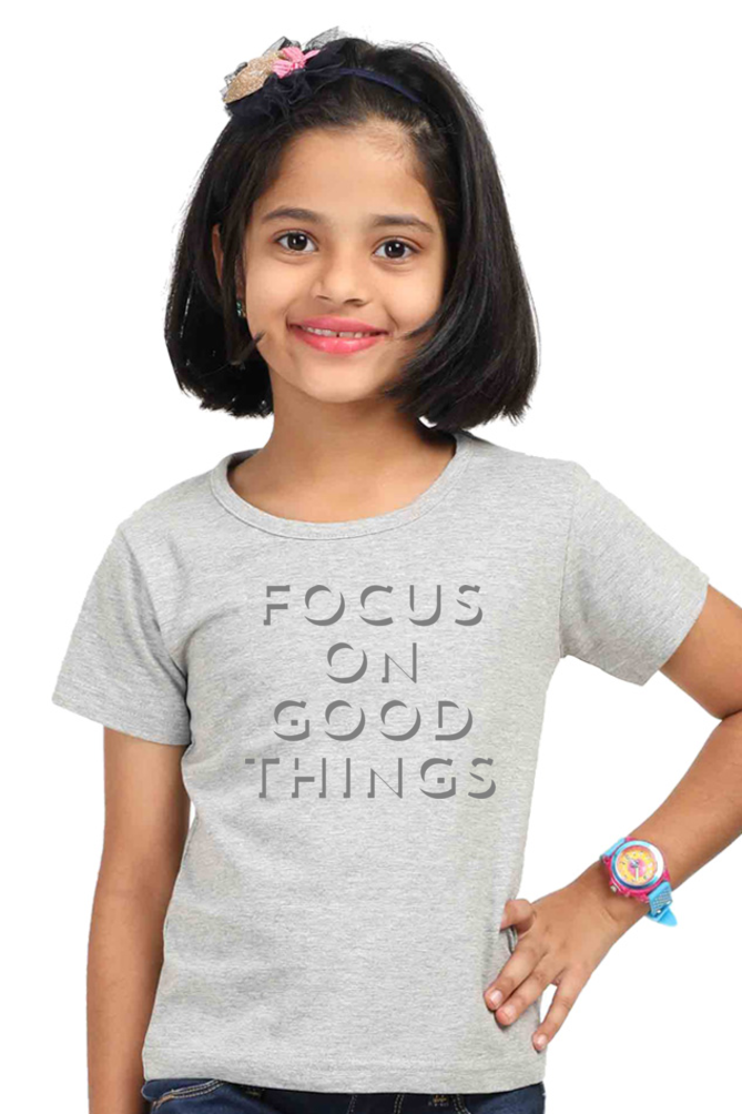 Focus On Good Things - TrendsOnMove Kids Graphic Printed T-Shirt