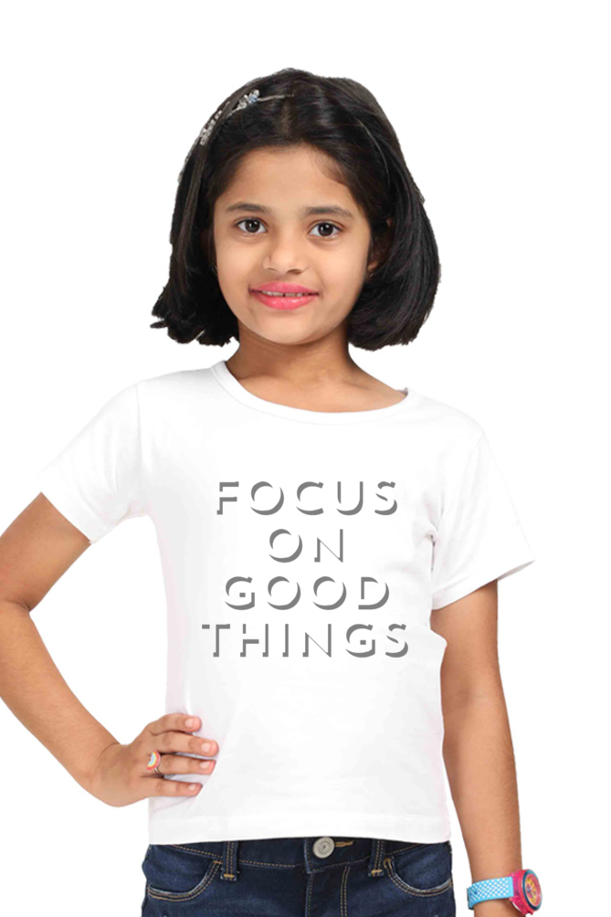 Focus On Good Things - TrendsOnMove Kids Graphic Printed T-Shirt