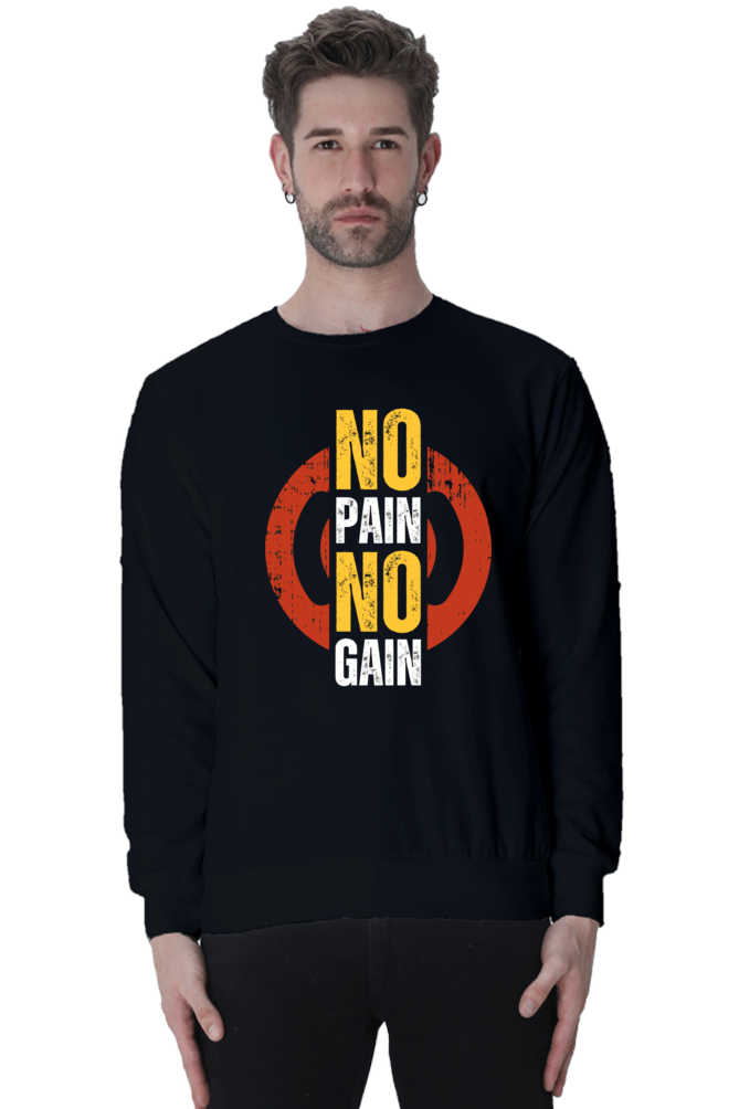 No Pain No Gain - TrendsOnMove Graphic Printed Sweatshirt