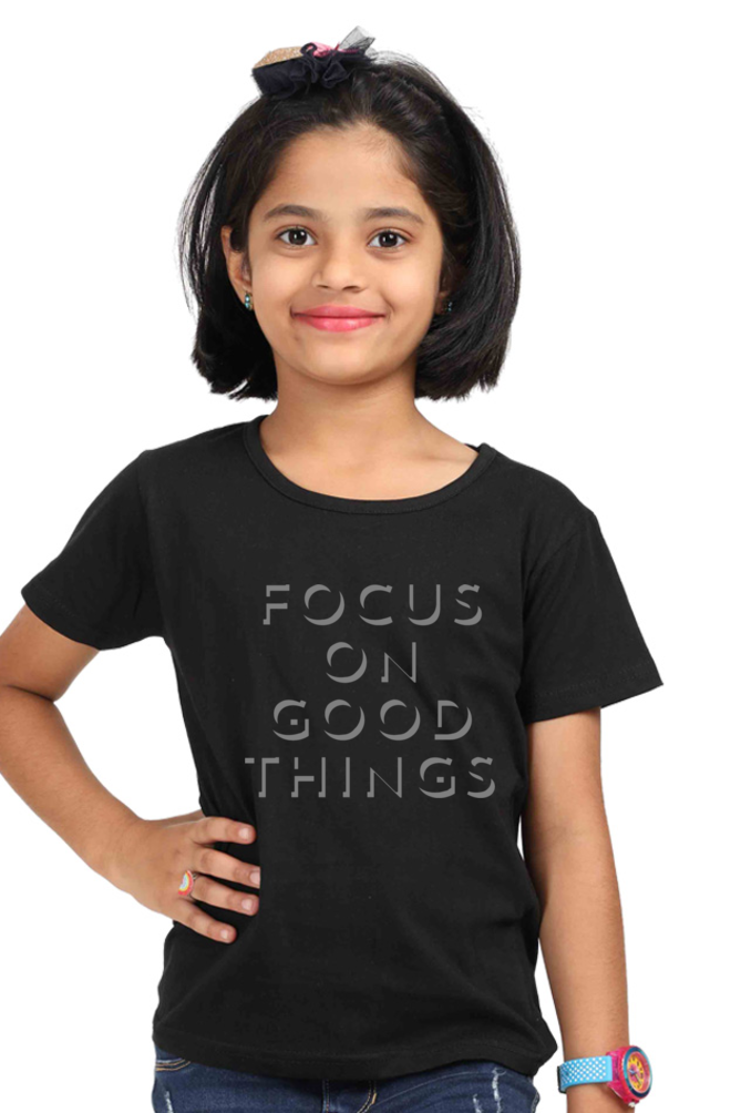 Focus On Good Things - TrendsOnMove Kids Graphic Printed T-Shirt