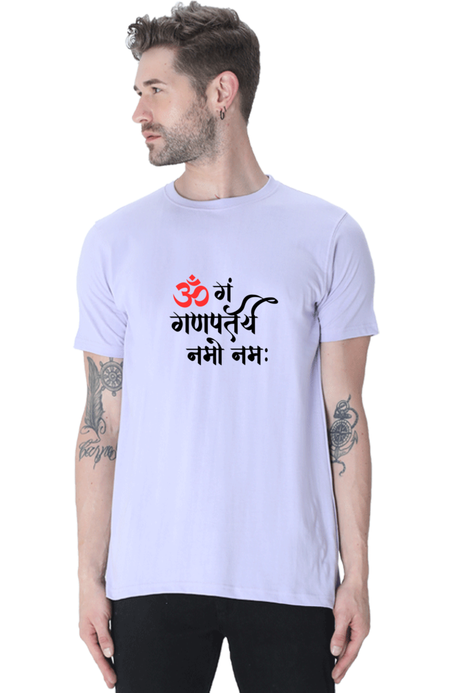 Om Gan Ganpataye Namo Namah - TrendsOnMove Unisex Graphic Printed T-Shirt