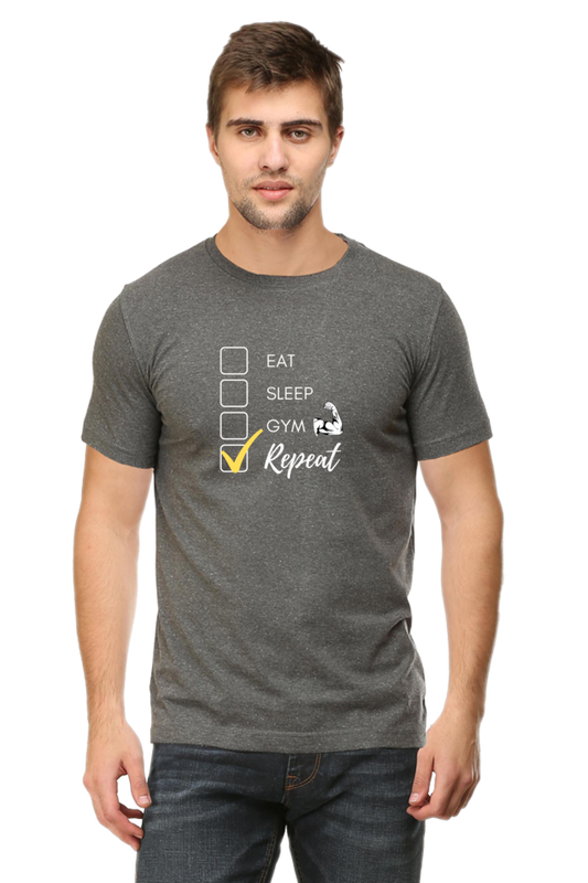 Eat Sleep Gym Repeat - TrendsOnMove Unisex Graphic Printed T-Shirt