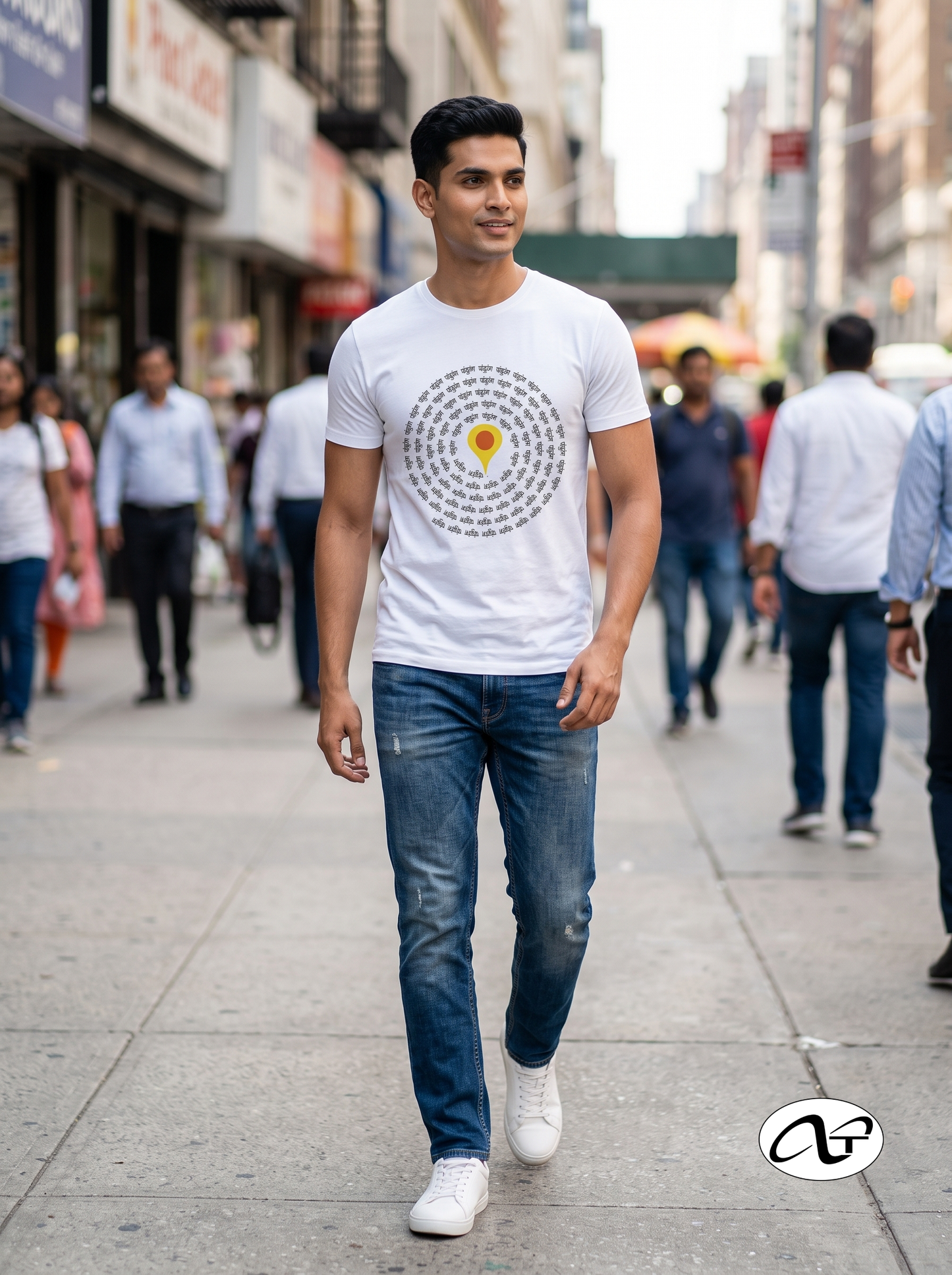 Pandurang Infinity - TrendsOnMove Cotton T-Shirt