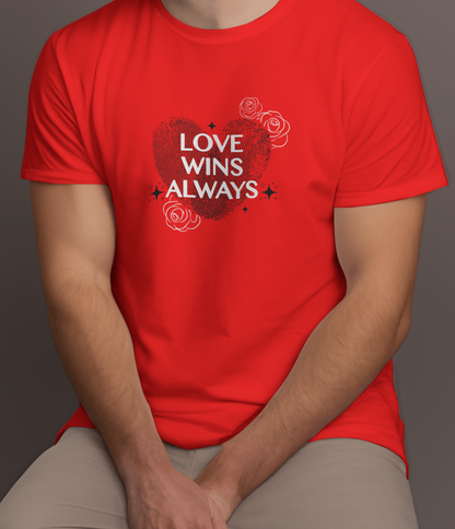 Love Wins Always - TrendsOnMove Unisex Printed T-Shirt