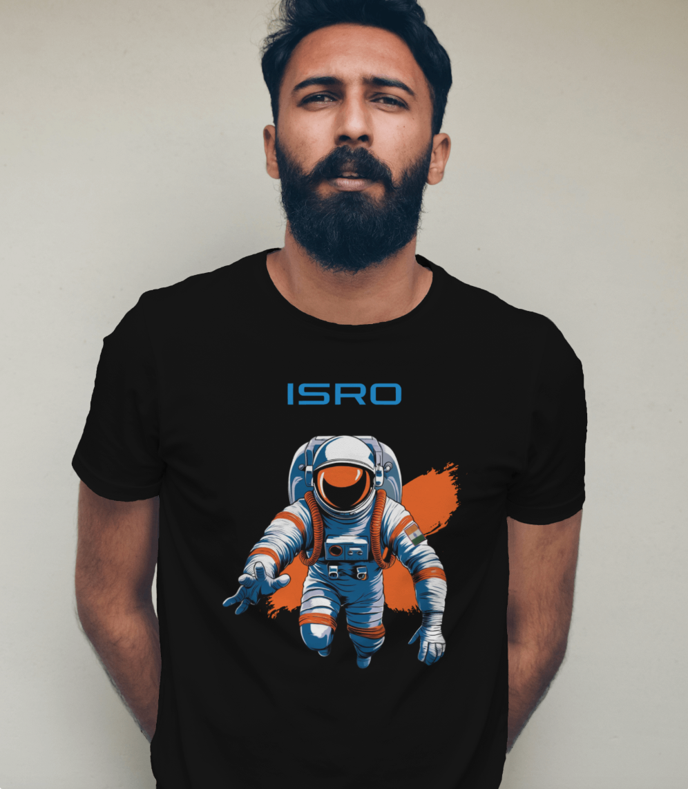 ISRO - TrendsOnMove Cotton Printed T-Shirt