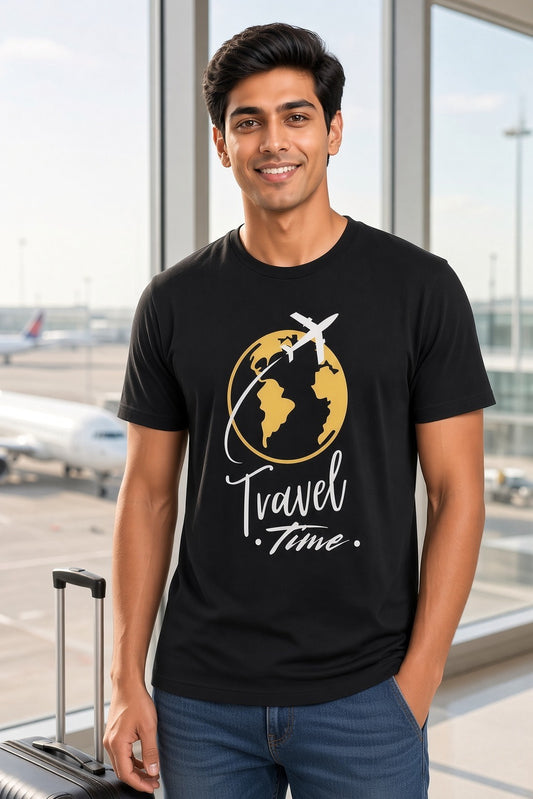 Travel Time - TrendsOnMove Unisex Graphic Printed T-Shirt