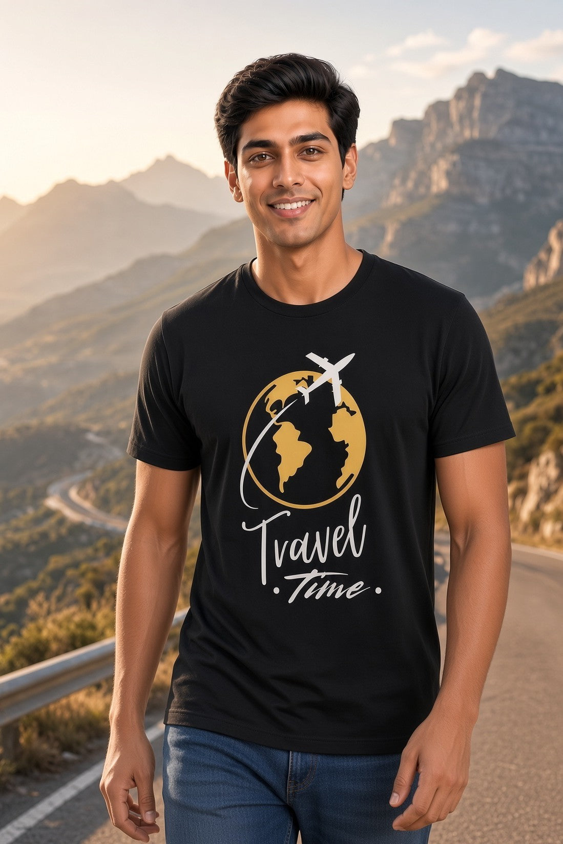 Travel Time - TrendsOnMove Unisex Graphic Printed T-Shirt