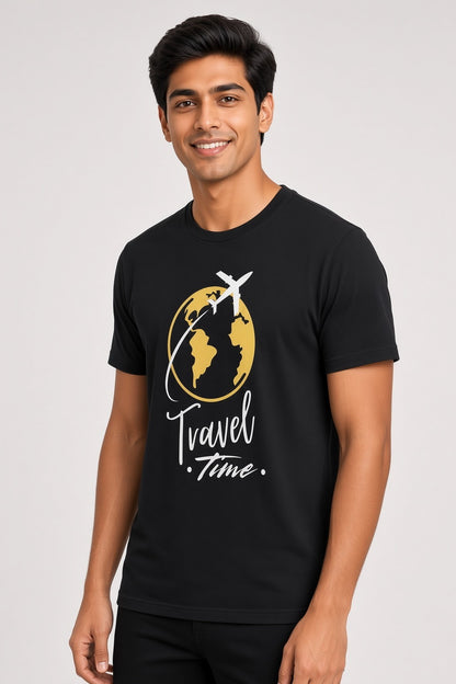 Travel Time - TrendsOnMove Unisex Graphic Printed T-Shirt