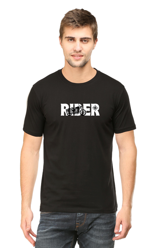 Rider - TrendsOnMove Unisex Graphic Printed Black T-Shirt